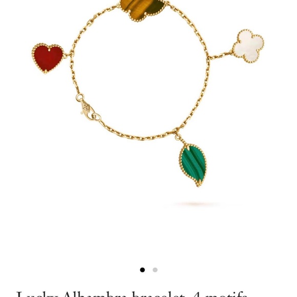 Van Cleef Arpels Lucky Alhambra bracelet 4 motifs. Full set - Picture 2 of 3